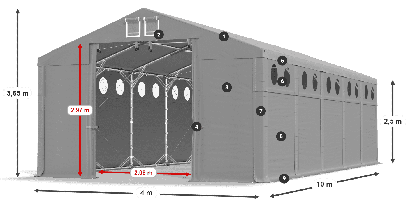 MFRO 620 PVC legenda 2,5 m