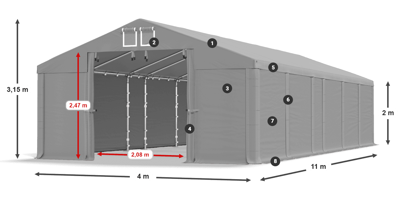 MFR 620 PVC Legenda 2m