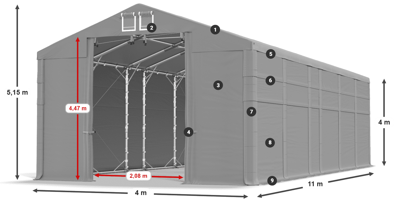 MMS 580 PVC legenda 4m