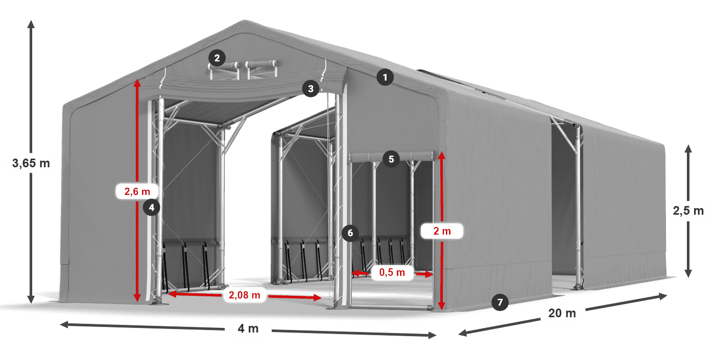 SFR 600 PVC legenda