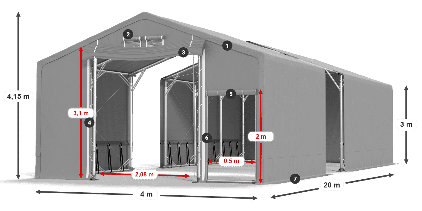 SFR 600 PVC legenda