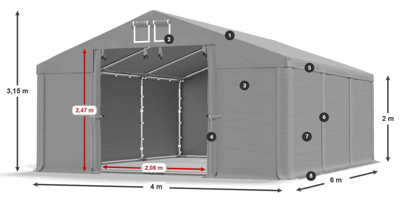 MFR 620 PVC legenda 2m