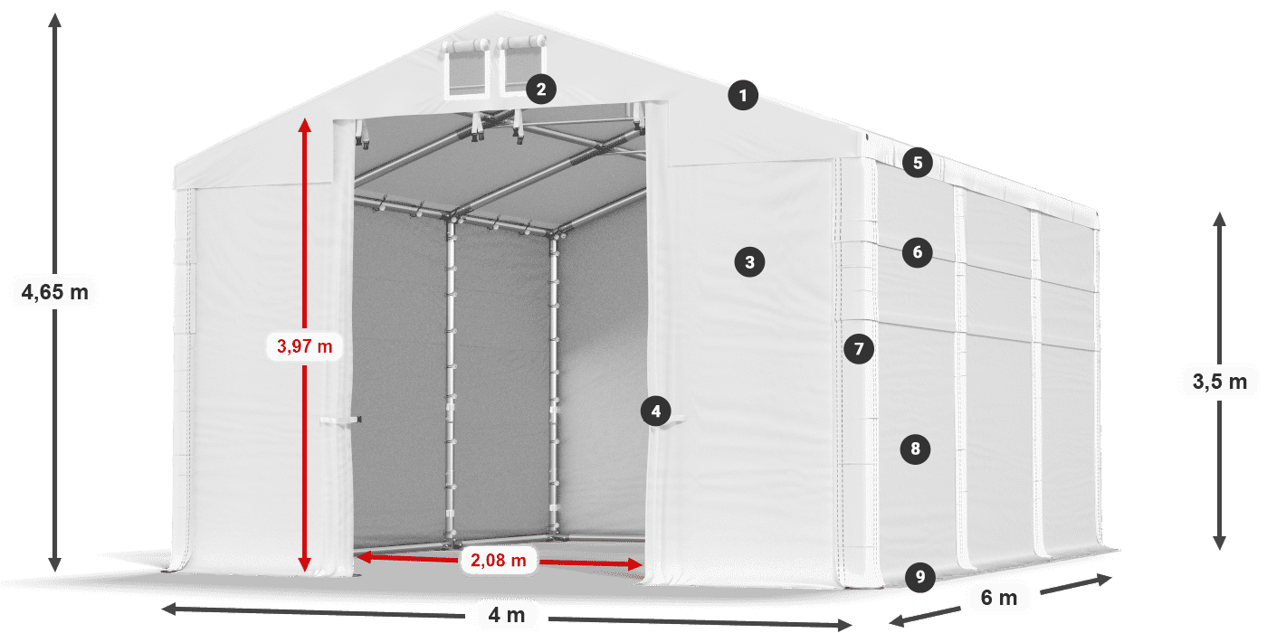 MFR 620 PVC legenda 3,5 m