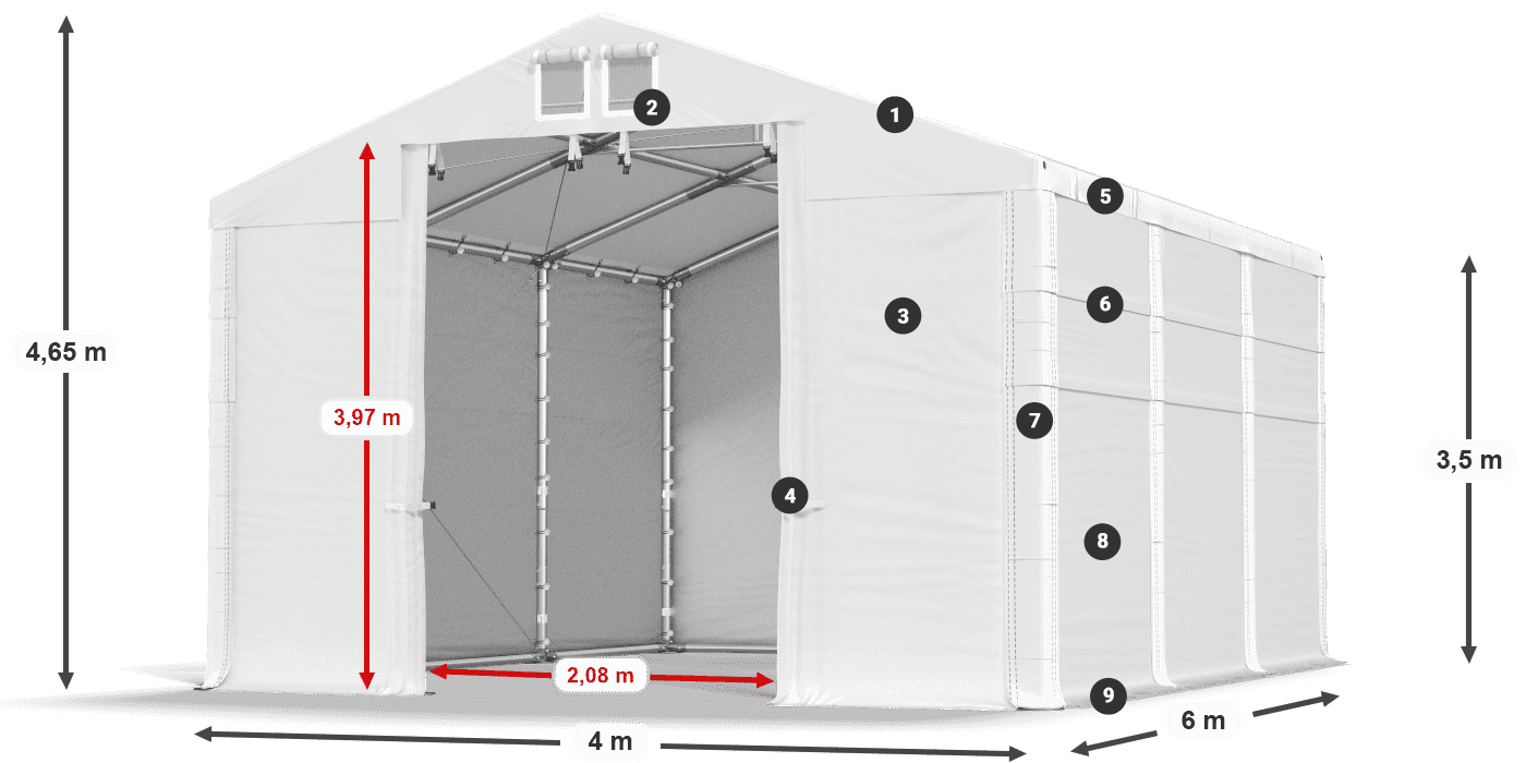 MMS 580 PVC legenda 3,5 m