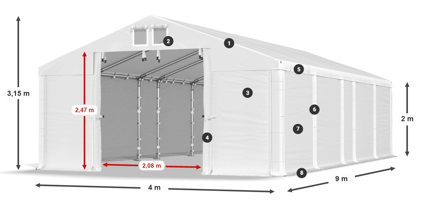 MFR 620 PVC Legenda 2m