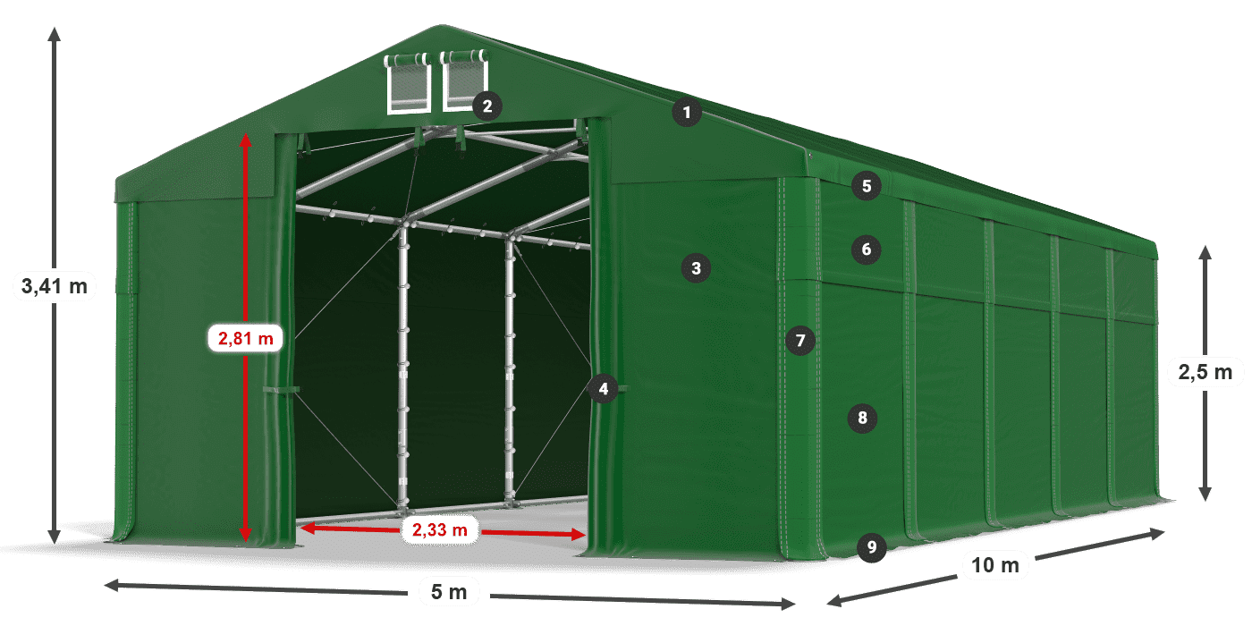 MSD 560 PVC legenda 2,5m