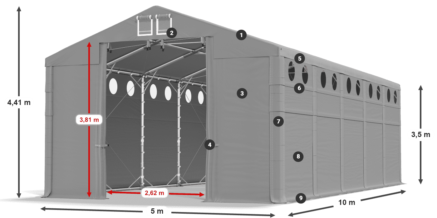 MFRO 620 PVC legenda 3,5 m