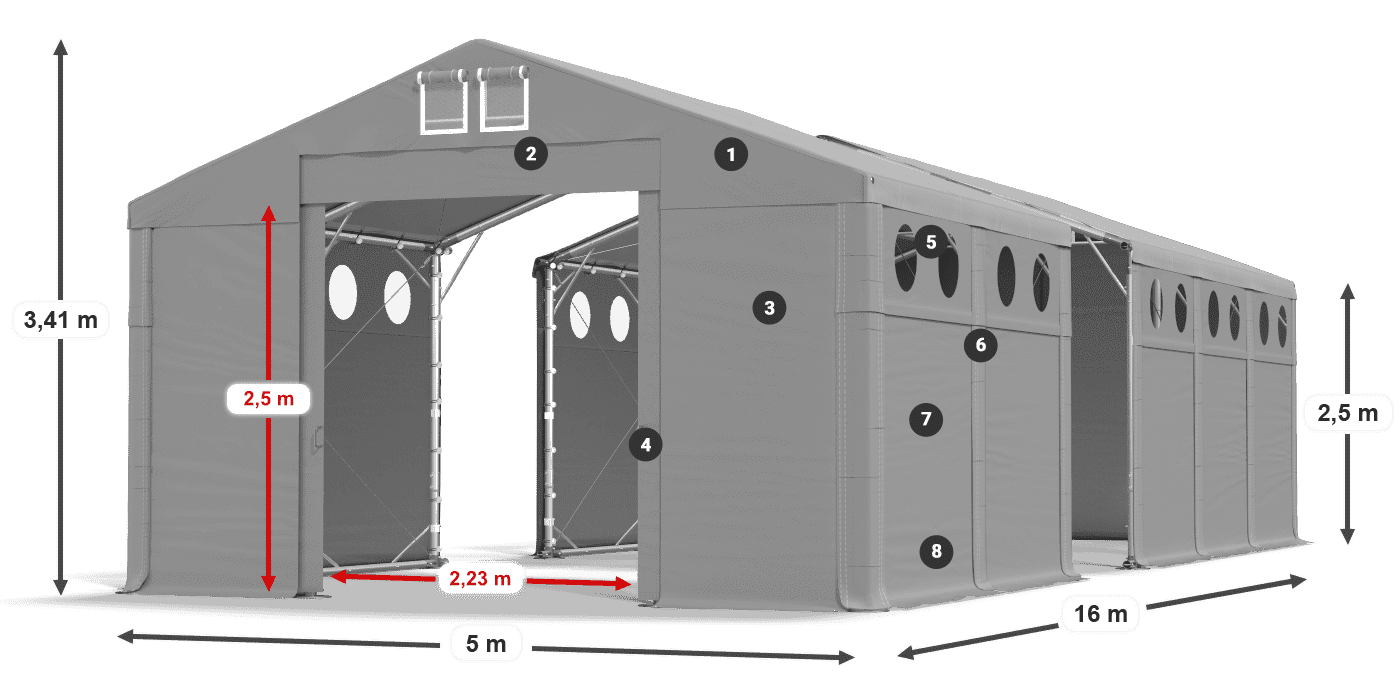 MMSO 580 PVC legenda 2,5 m