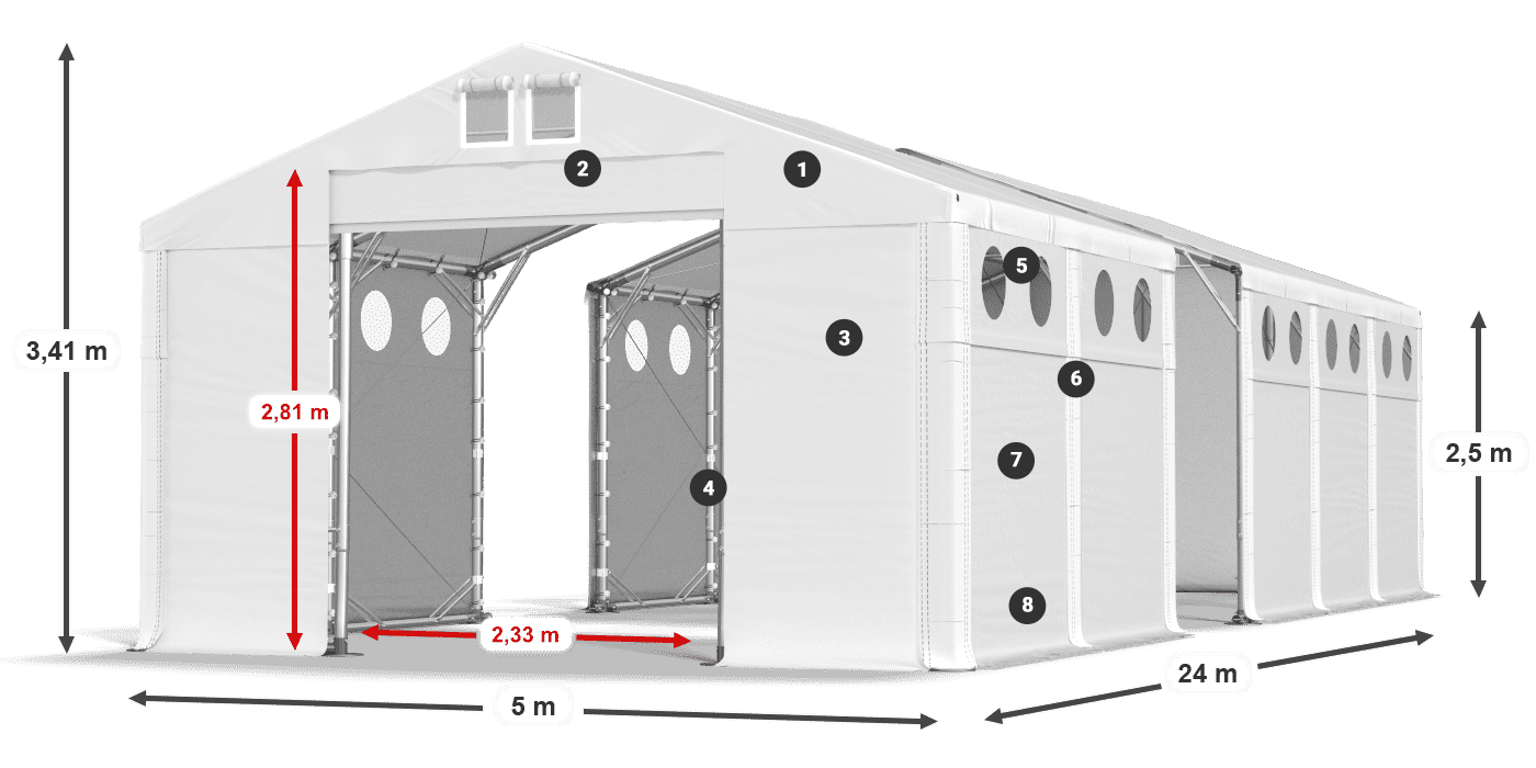 MMSO 580 PVC legenda 2,5 m