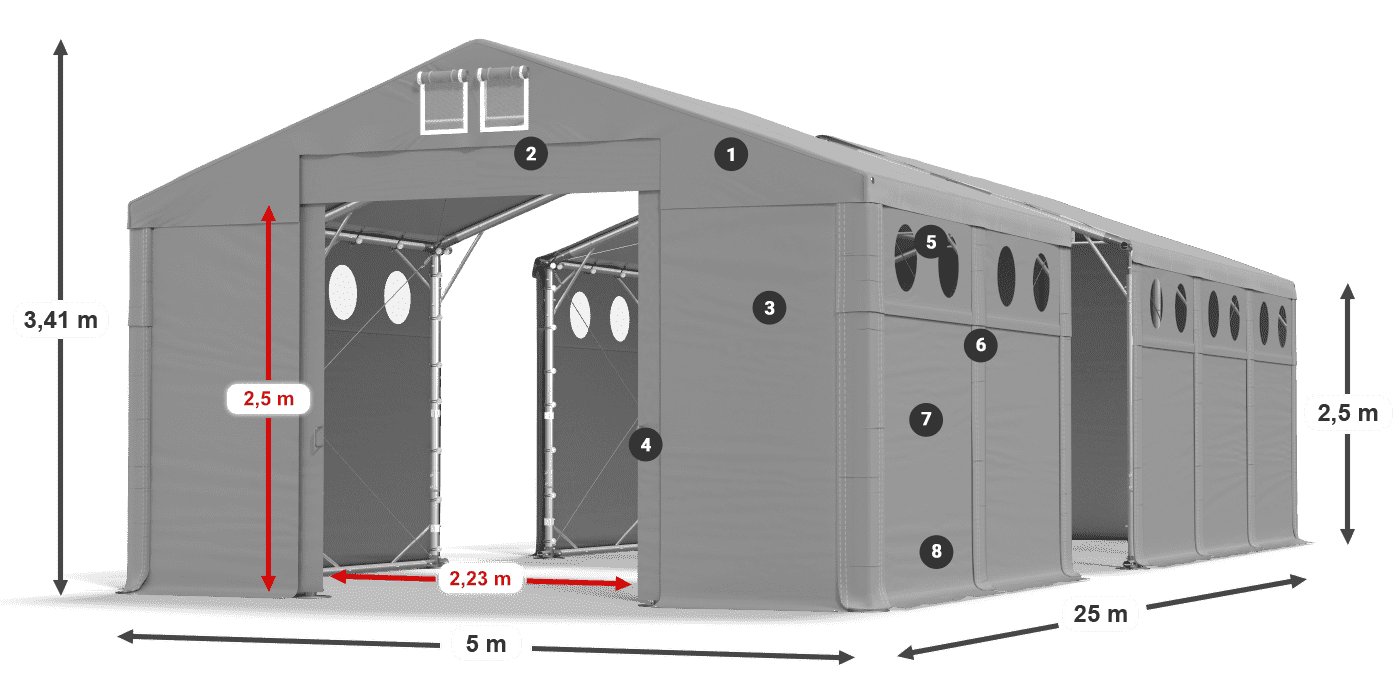 MMSO 580 PVC legenda 2,5 m