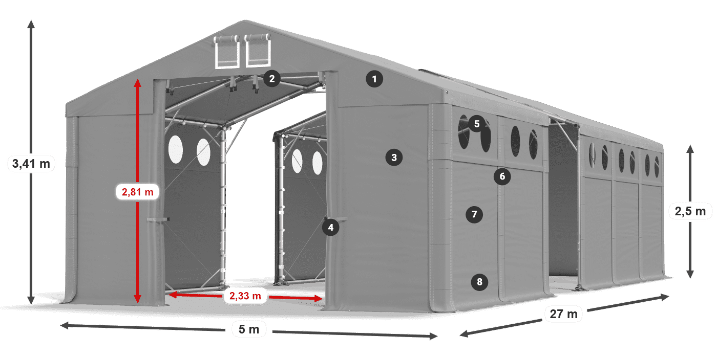 MMSO 580 PVC legenda 2,5 m