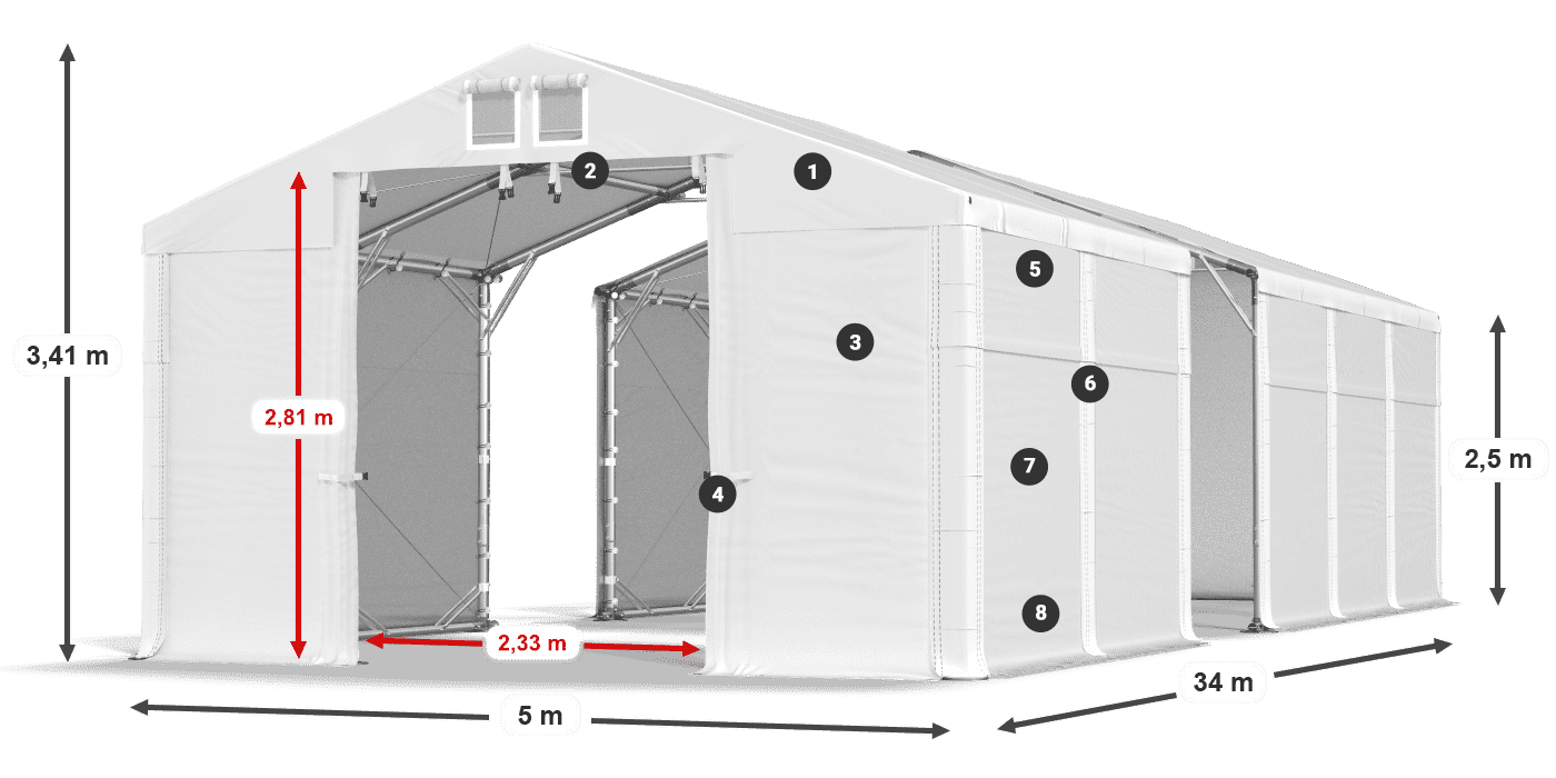 MFR 620 PVC legenda 2,5 m
