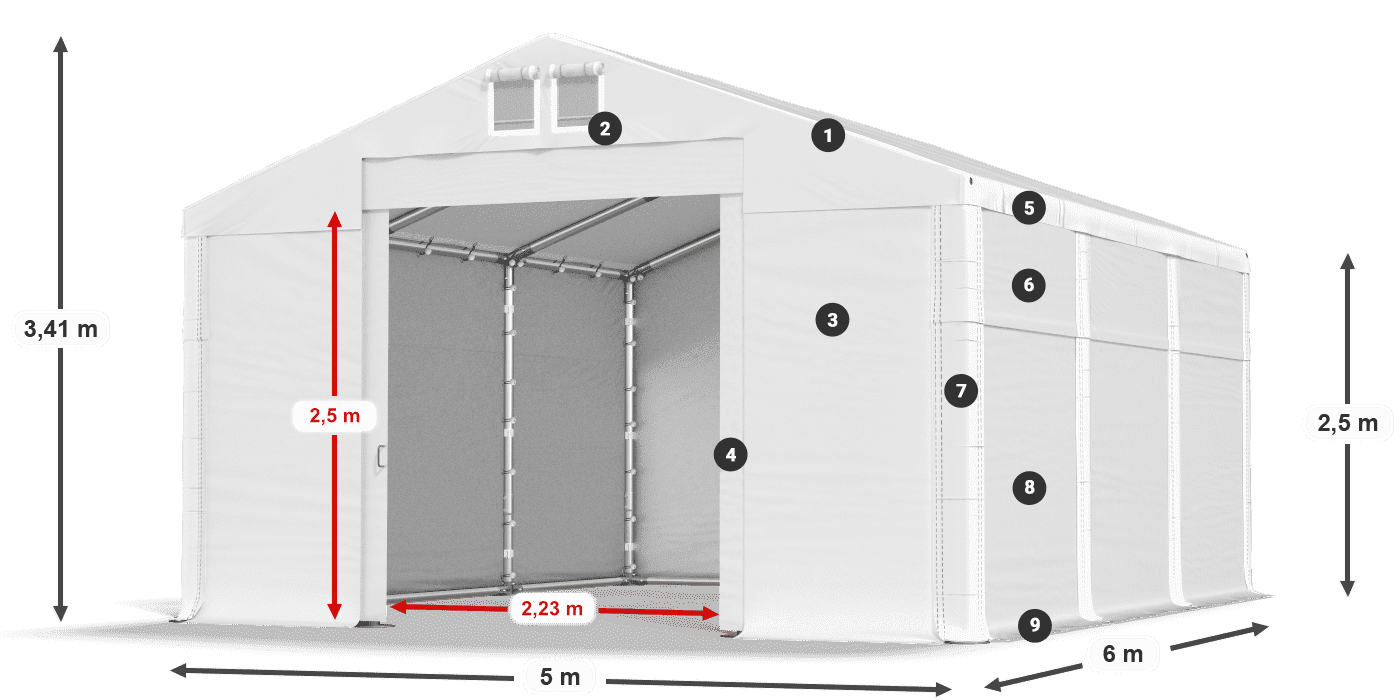 MFR 620 PVC legenda 2,5 m