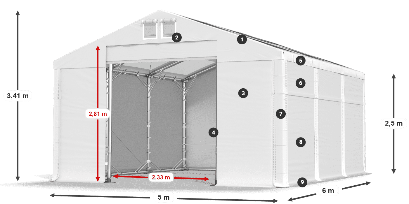 MMST 580 PVC legenda 2,5 m