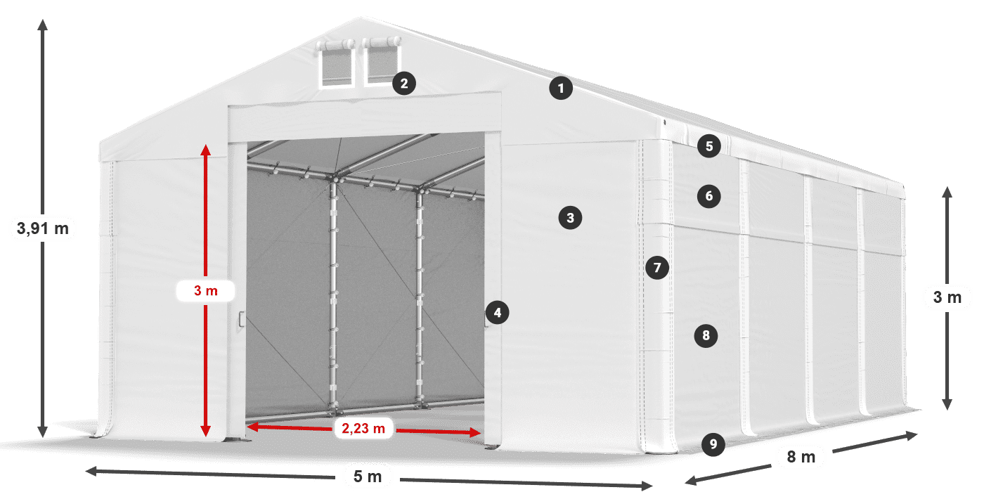 MFR 620 PVC Legenda 3m