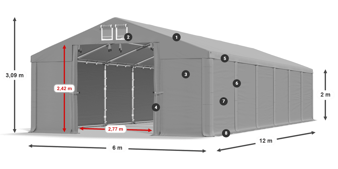MFR 620 PVC Legenda 2m