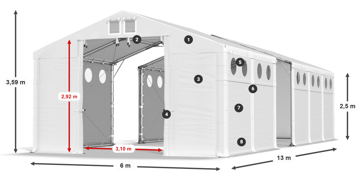 MHFRO 750 PVC legenda 2,5m