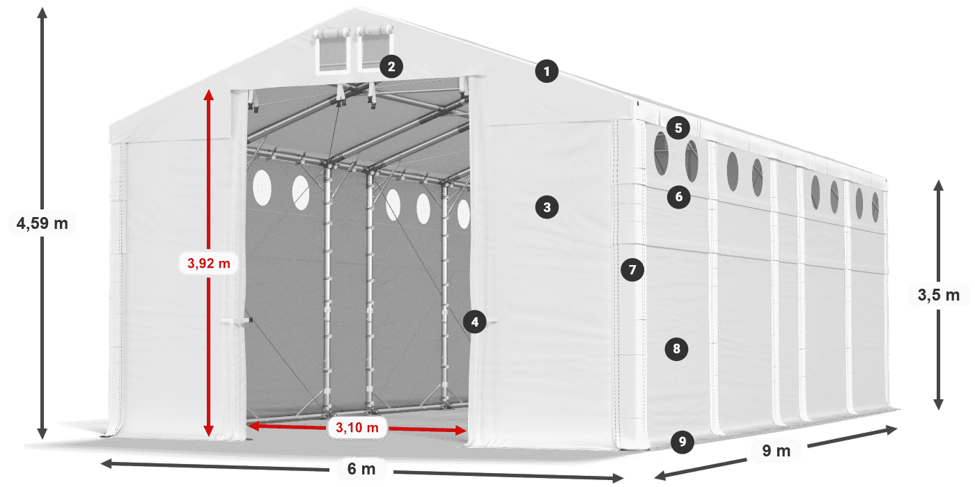 MFRO 620 PVC legenda 3,5 m